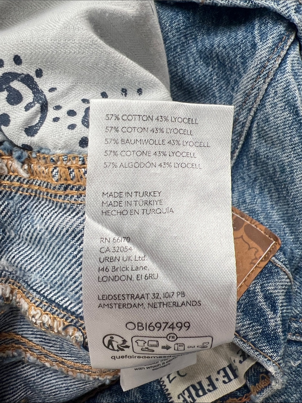 Free People Mid Rise Barrel - Lucky You - Picture 7 of 7